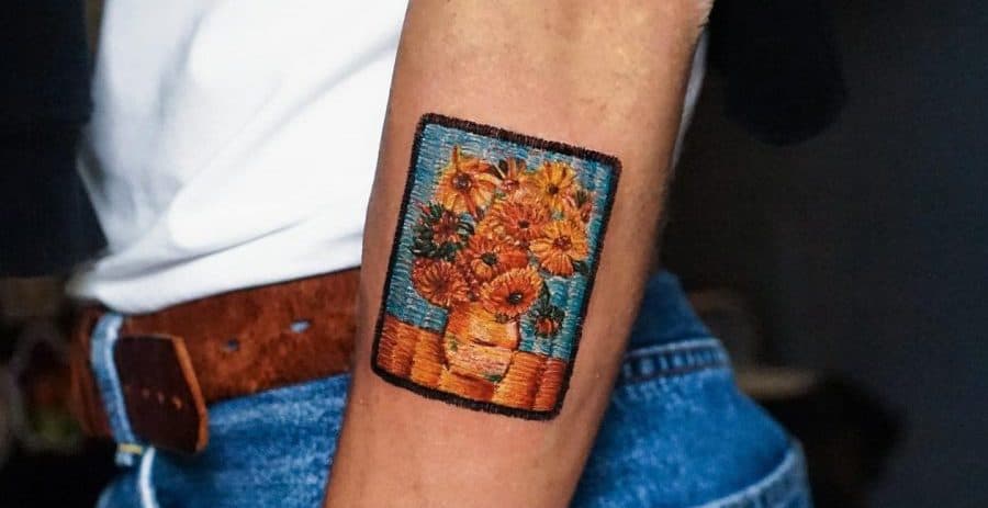 Embroidery Tattoos: Stunning Vibrant Body Art that Look like Sewn into the Skin