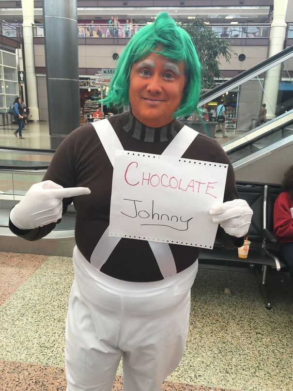 I'm picking up my friend, 'chocolate johnny,' who literally has a chocolate factory in australia