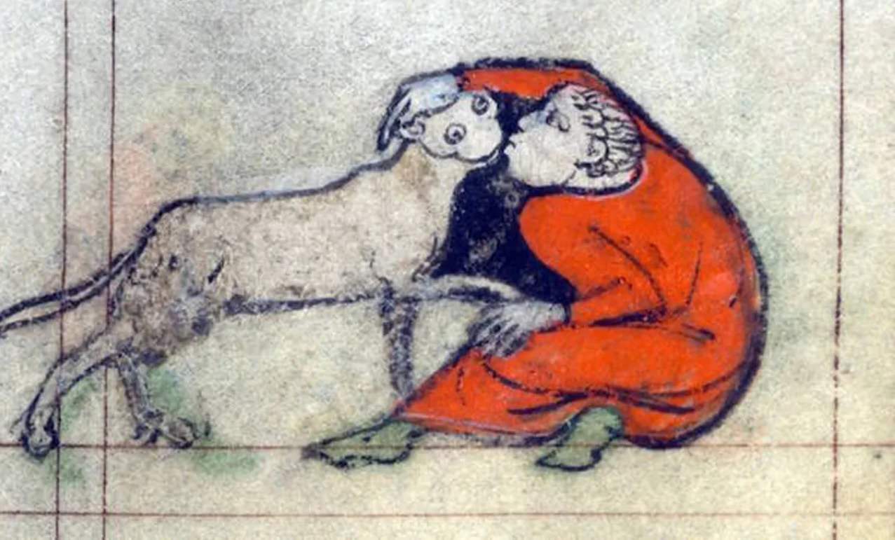 Bizarre Medieval cat paintings