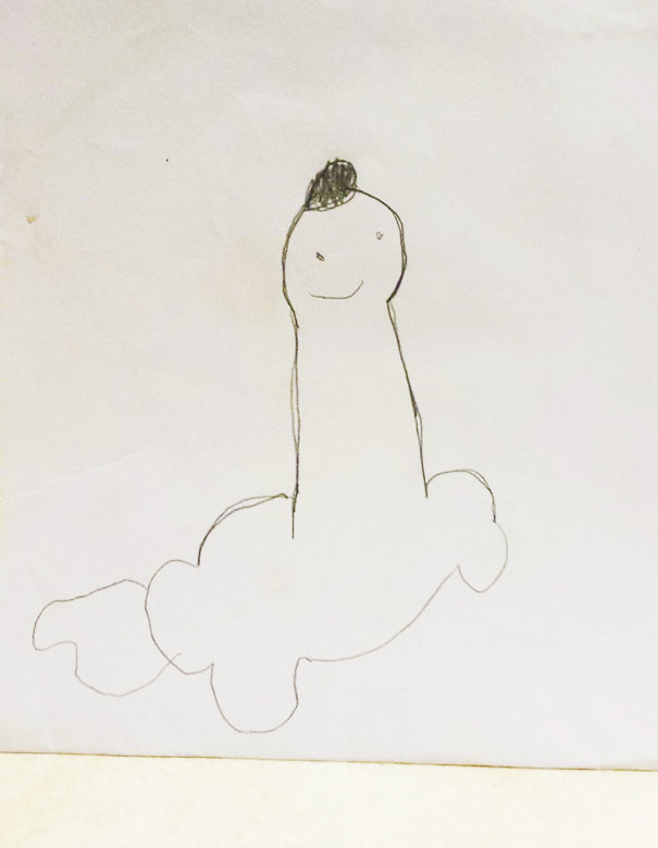 My sons pic of a dinosaur from when he was 4