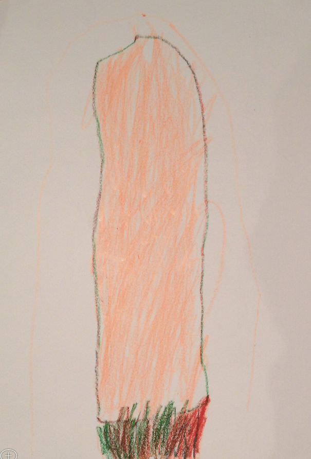 My son drew a lightsabre. no really, it's a lightsabre.