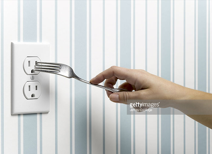 Feeling tired? recharge by simply putting a fork into the outlet