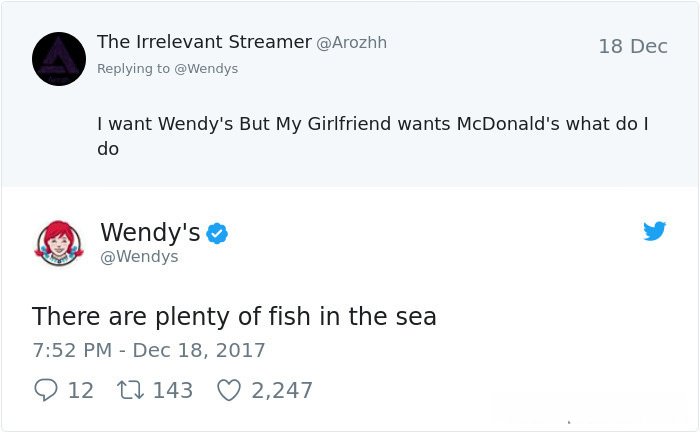 Wendy's relationship advice