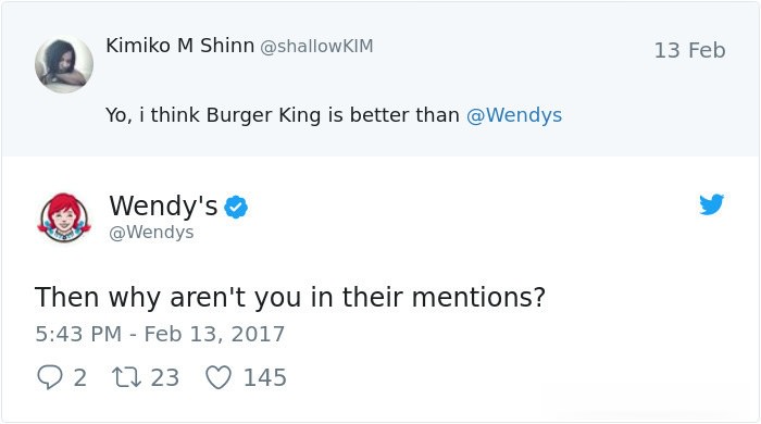 Wendy's doesn't care