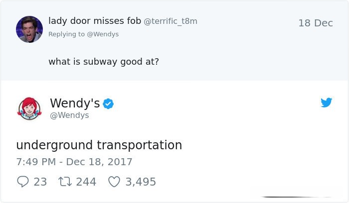 Wendy's is down to business