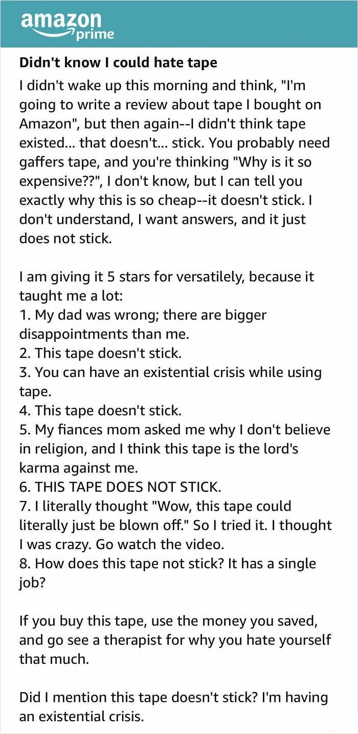 Man Has Existential Crisis Over Gaffers Tape