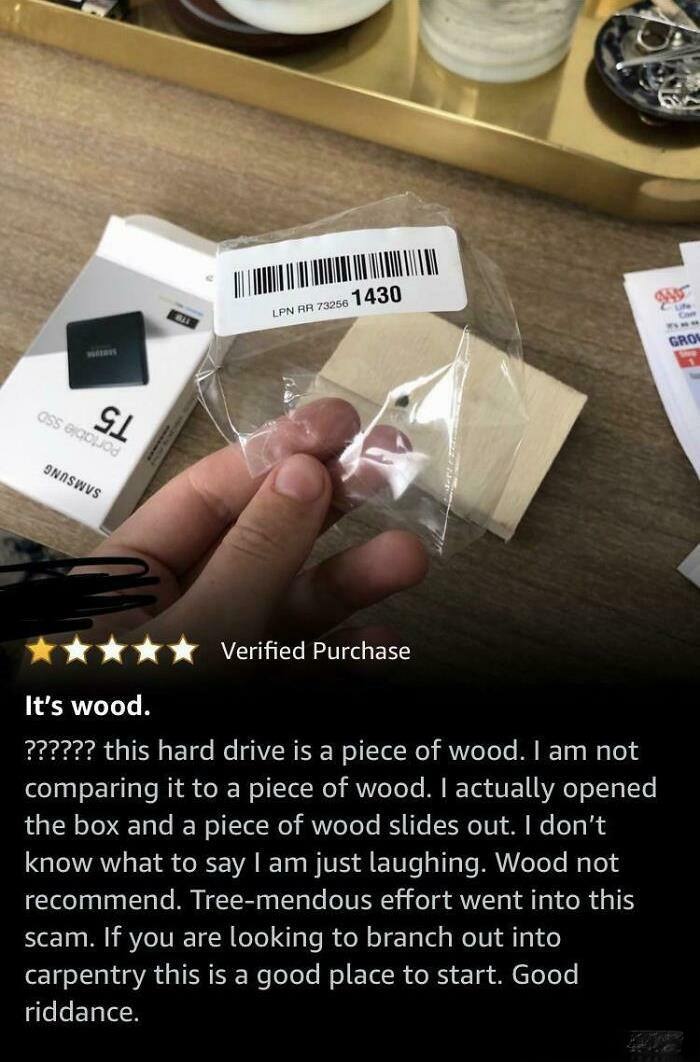 He Ordered A Terabyte Ssd... And Got Wood