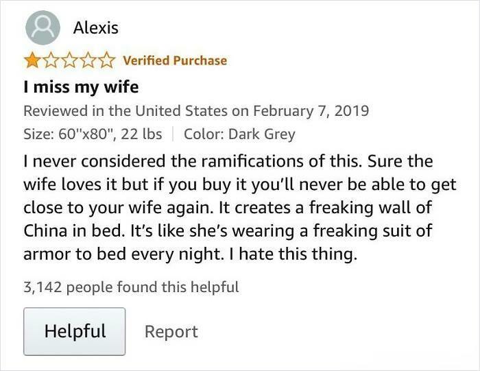 In The Reviews For A Weighted Blanket