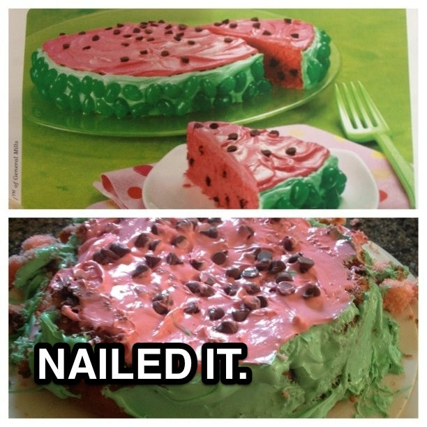 Watermelon cake? Nailed it!