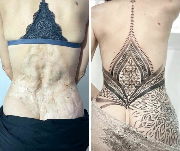 The most meaningful tattoo i’ve ever done. Scar cover-up for this amazing woman.