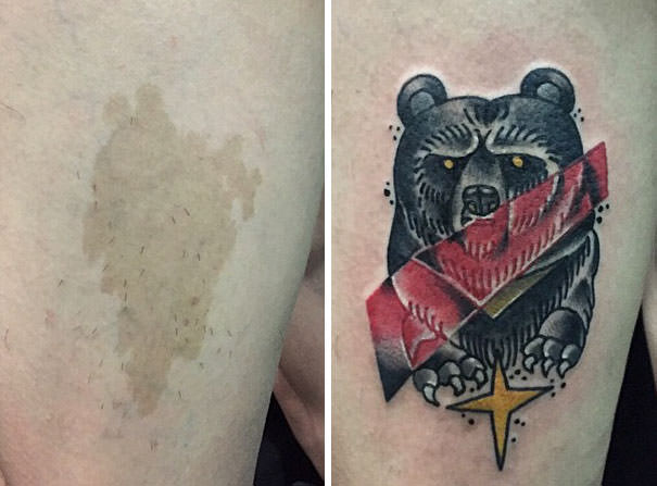 Bear birthmark cover up