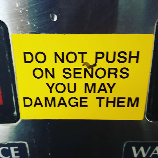Yes, please be careful. The senors are rather delicate
