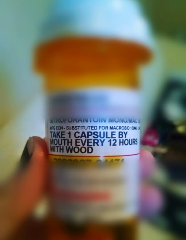 They misspelled "food" on my girlfriends prescription
