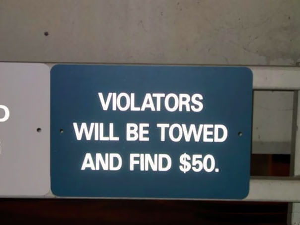 The reward might just pay the tow fees