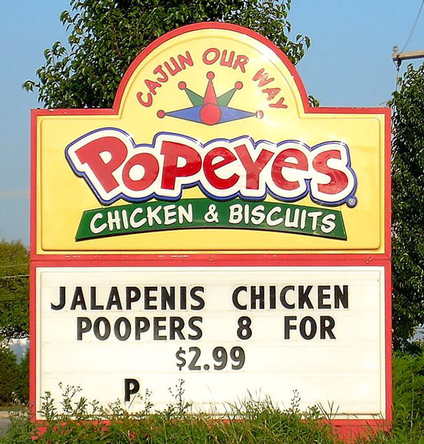 I guess popeyes is changing their menu