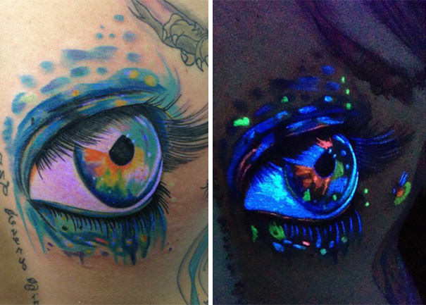 Stunning Glow-in-the-Dark Tattoos that are Genially Awesome