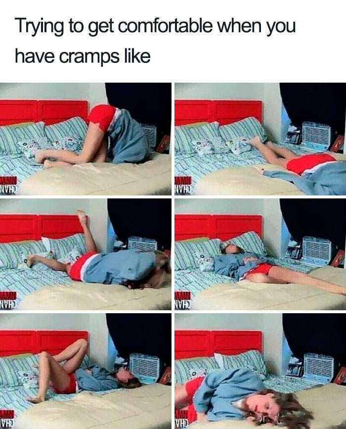 Having cramps