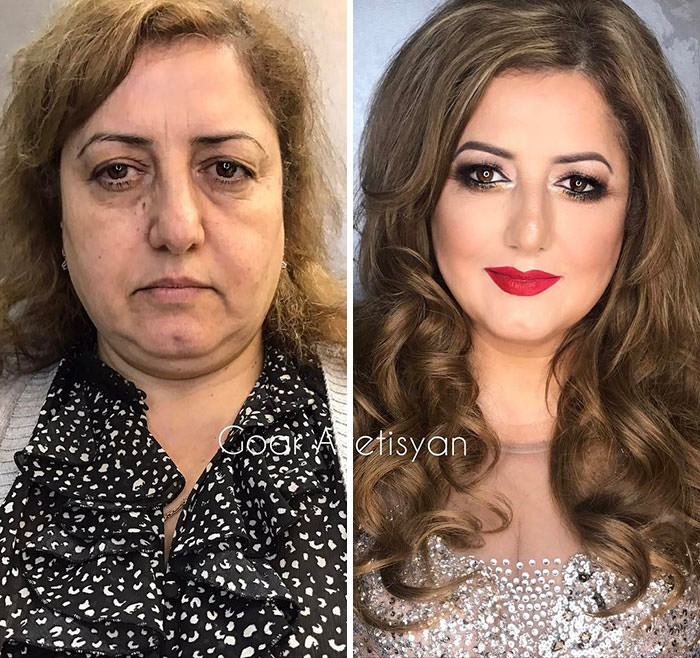 Make-up of her lovely mother