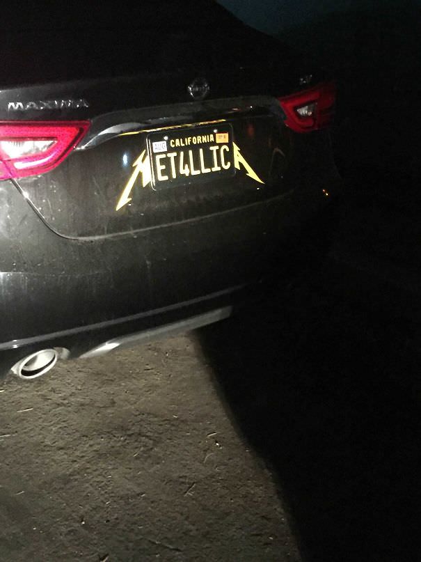 Do license plates get any more metal?