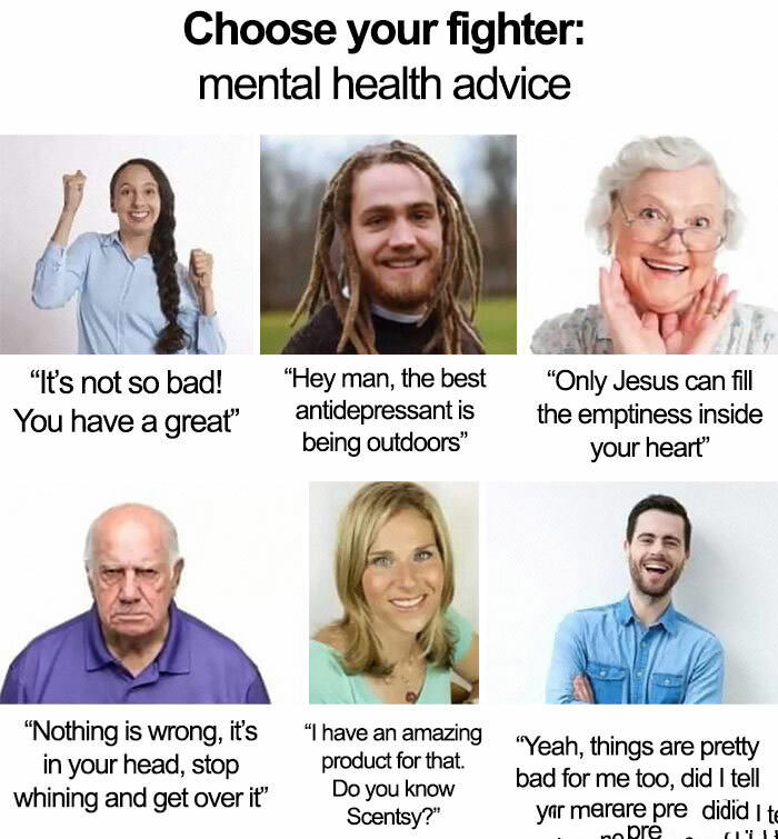 Mental health advice starter pack