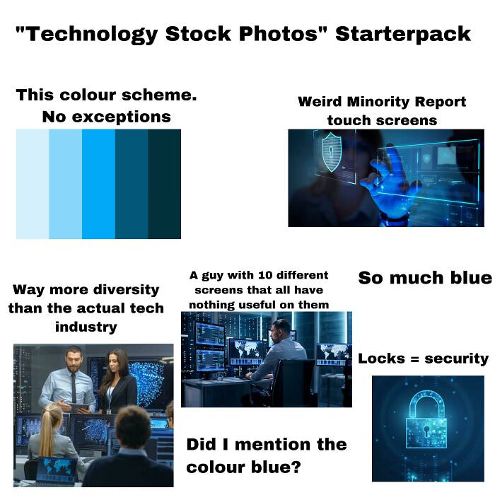 Technology stock photos” starterpack