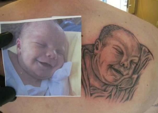 Getting a tattoo of your newborn