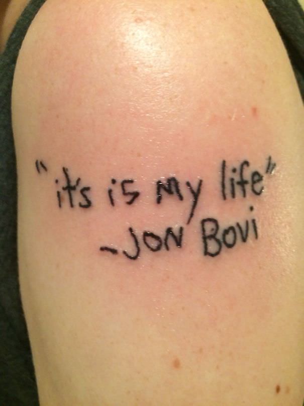 "it's is my life" - jon bovi