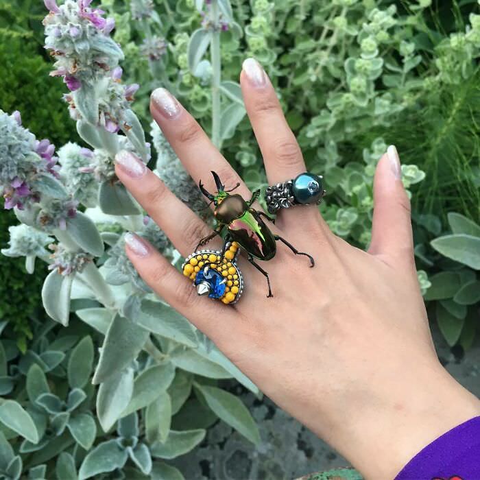 Jewelry made of insects