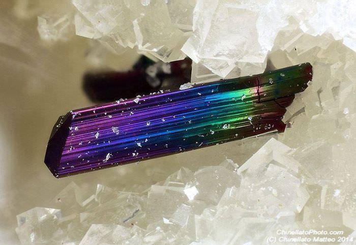 1.8 mm multicolor Rutile Crystal