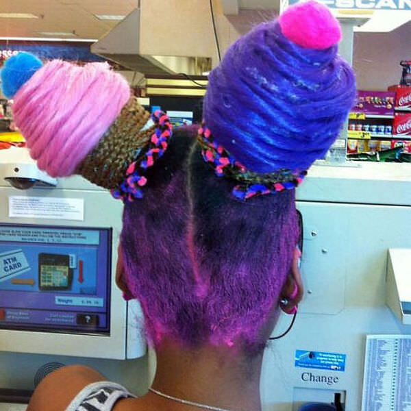 The cup cake hairstyle