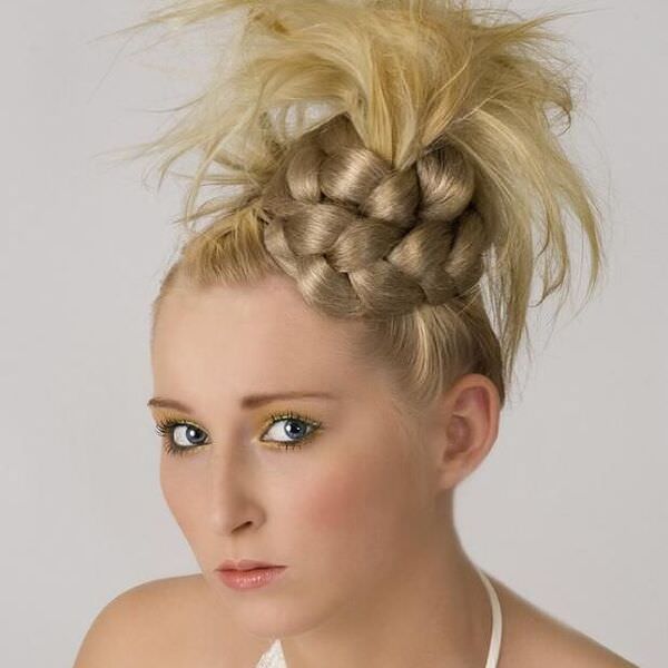 Crazy funky updo hairstyles