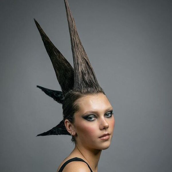 Crazy liberty spikes mohawk hairstyles