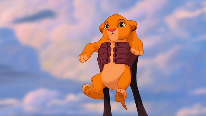 Baby simba from The Lion King