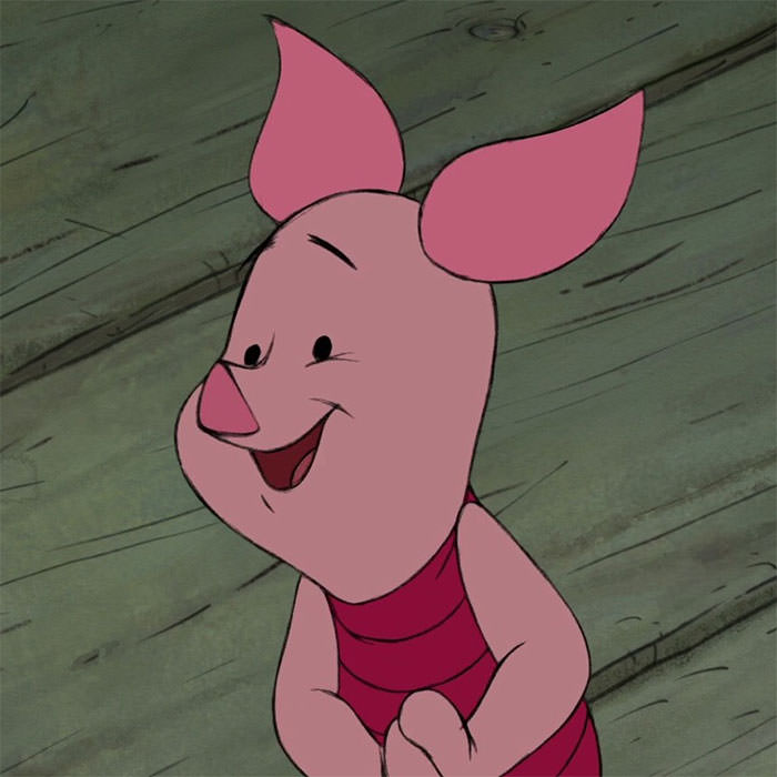 Piglet from the many Adventures of Winnie The Pooh