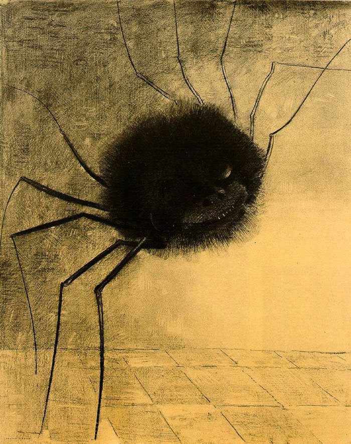 The Smiling Spider by Odilon Redo, 1887