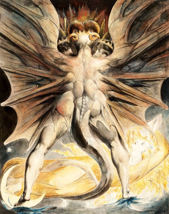 The Great Red Dragon and the Woman Clothed with the Sun by William Blake, 1810