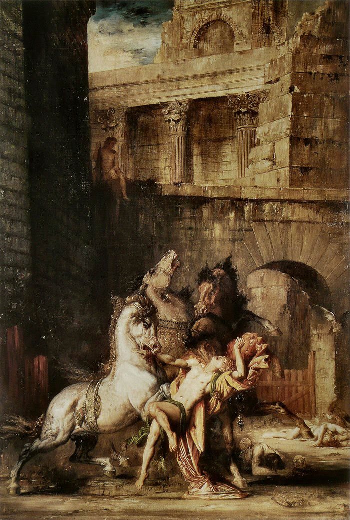 Diomedes Devoured By His Horses by Gustave Moreau, 1865