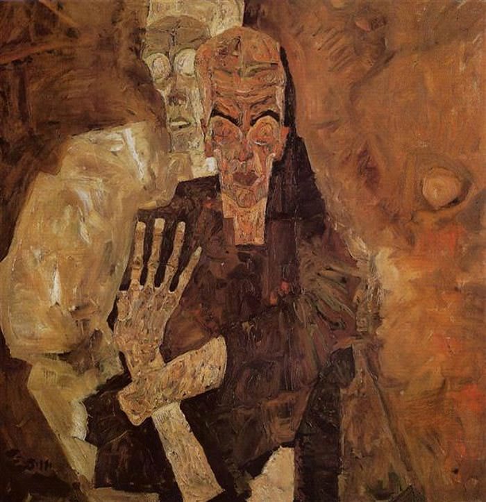 The Self Seers (Death And Man) by gon Schiele, 1911