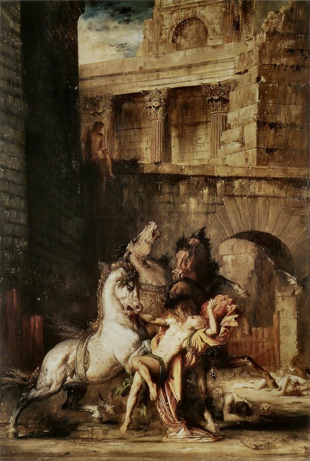 Diomedes Being Eaten by His Horses by Gustave Morea