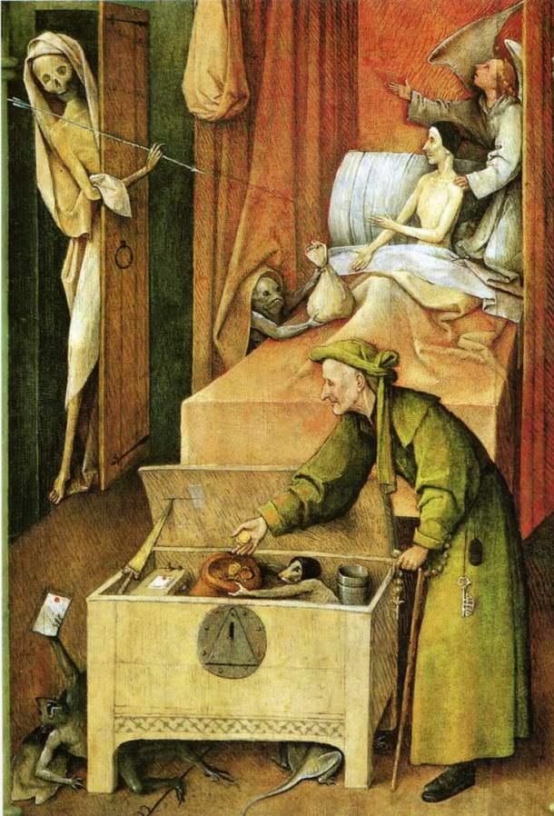 Death and the Miser by Hieronymus Bosch