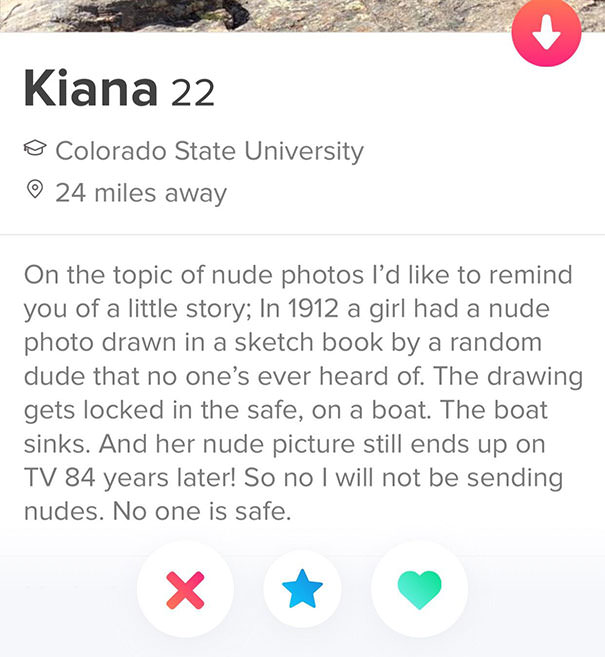 Kiana's Tinder advice for gentlemen