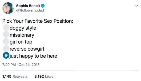 My favorite sex position: