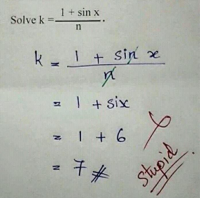 A fun math equation to solve