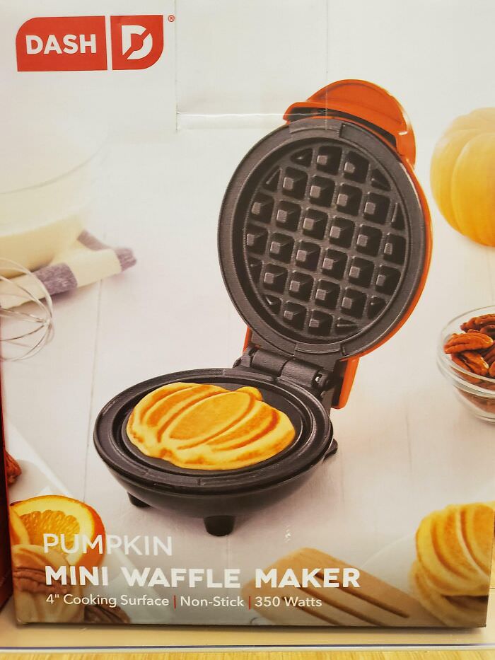 A waffle iron that can make pumpkins? Sign me up!