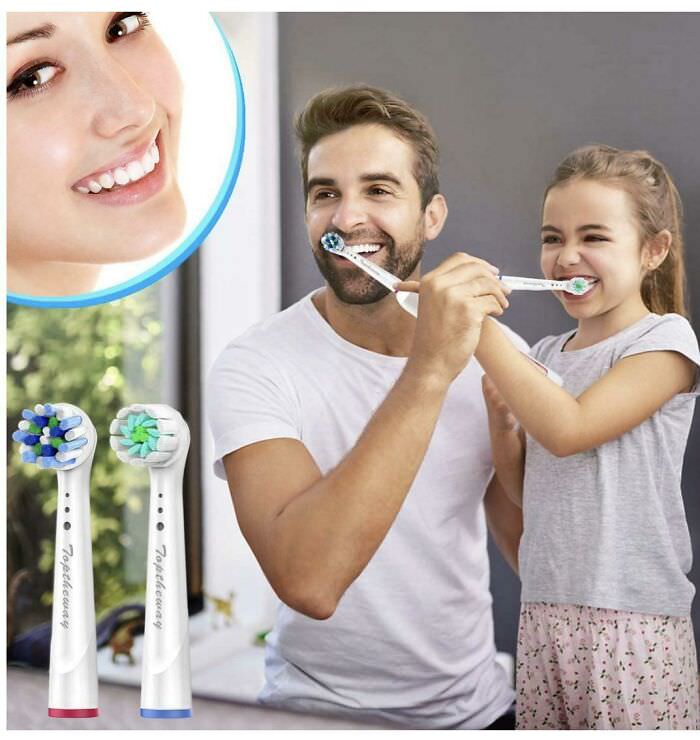 Can we really trust this Amazon product photo for replacement toothbrush heads?