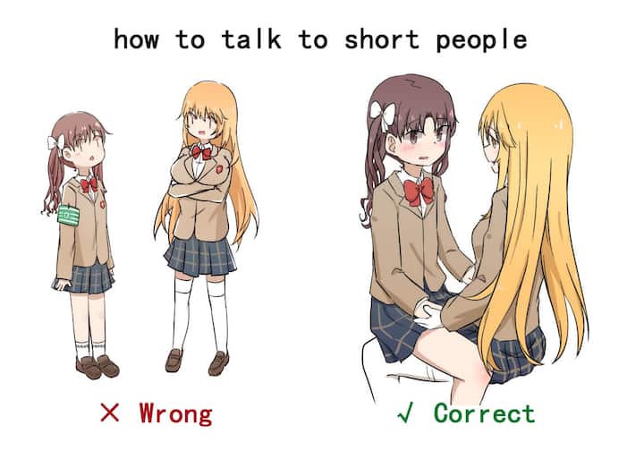 The perfect way to communicate with short people.