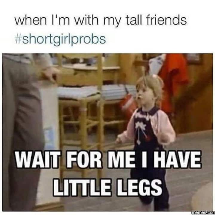 Feeling left out - what it's like to be short.