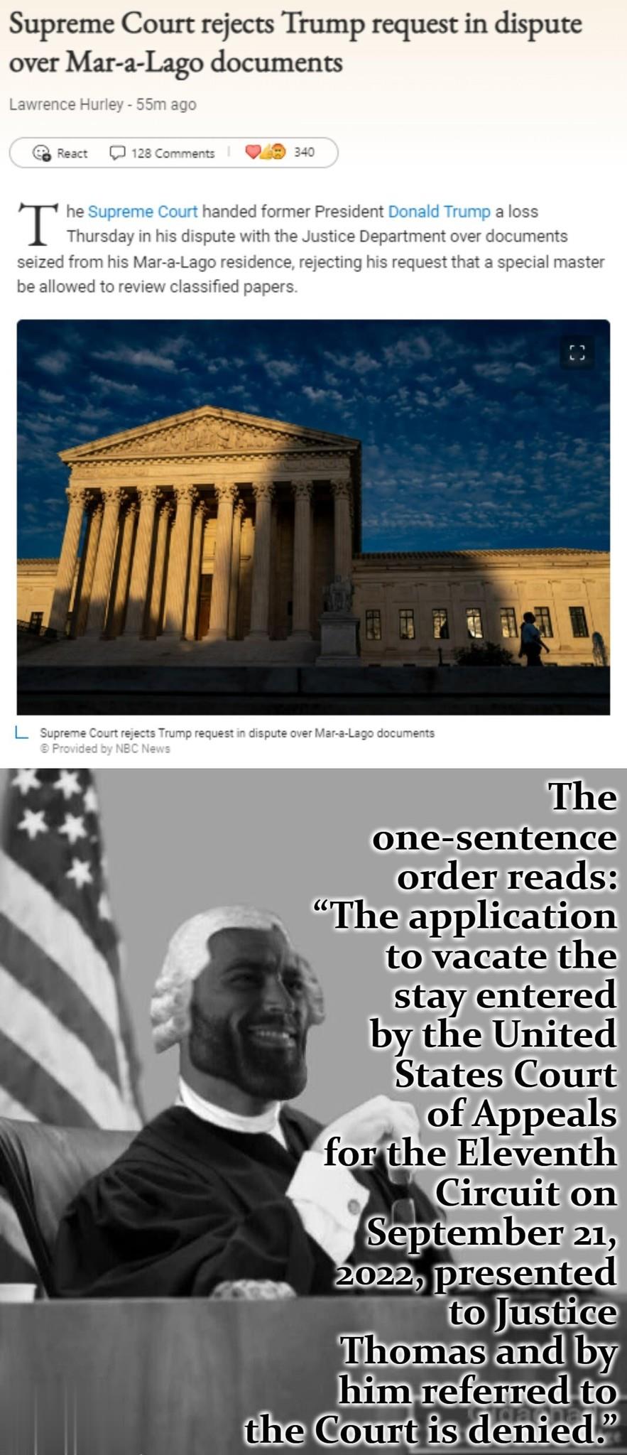 Scotus smacked down the former guy with a one-sentence order. Sad!