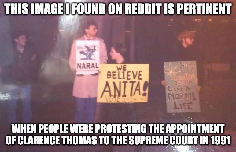 1991 protest of clarence thomas