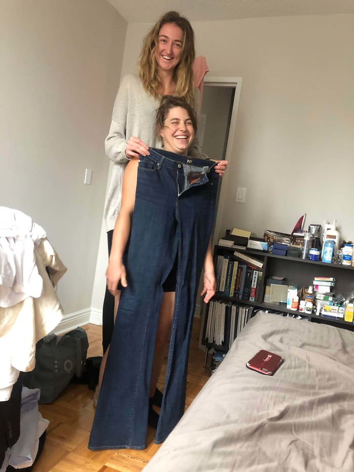 I gave my friend my pants to use as a blanket during our sleepover - he's 6'5" with a 40" inseam.